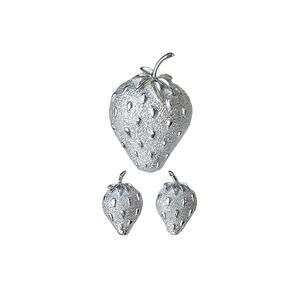 1960s Sarah Coventry Silver Tone "Strawberry Ice" Demi Parure Brooch Earrings